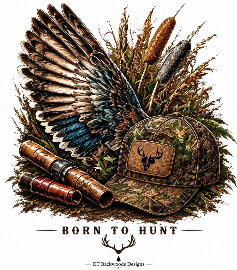 D049 Born to Hunt - Hunting Gear design