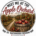 Meet me at the apple orchard rustic fall design